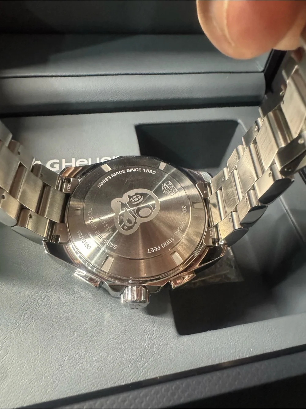 Tag Heuer Aquaracer Black and Silver Chronograph